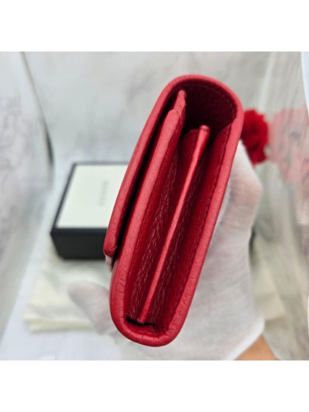 Gucci Soho GG Wallet Red - Picture 8 of 16